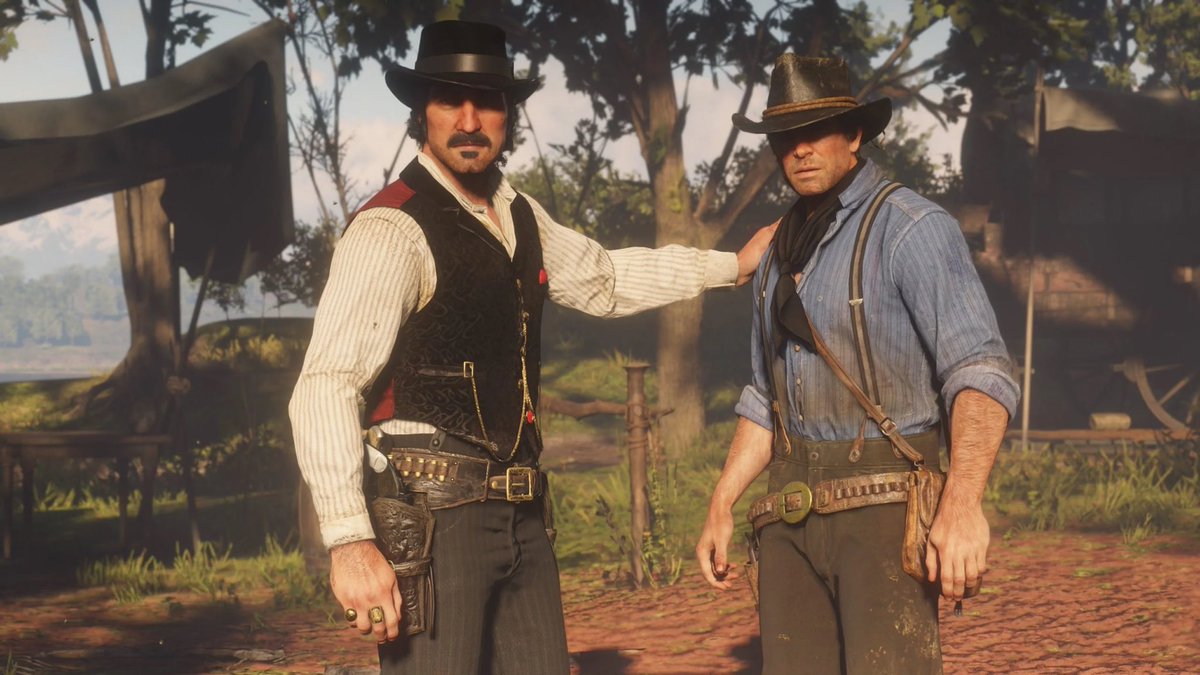 Dutch: Good news, folks. Now, a gentlemen online just told me I won a free iPad, me being the exact millionth viewer of his esteemed streaming site. Arthur: Uhh... I dunno about all this. Dutch: Damn you Arthur. The camp could really use an iPad right now