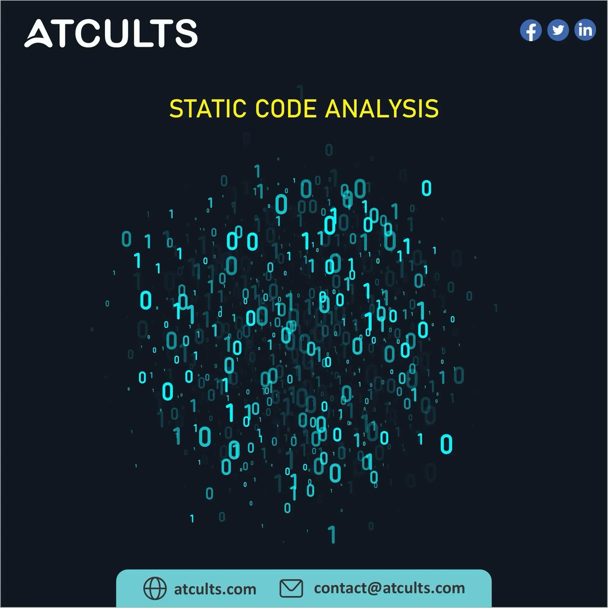 atcults's tweet photo. STATIC CODE ANALYSIS 
https://t.co/yIuUPqobYH 
#staticcodeanalysis #staticcodeanalysisservice https://t.co/nKesXUXjt8