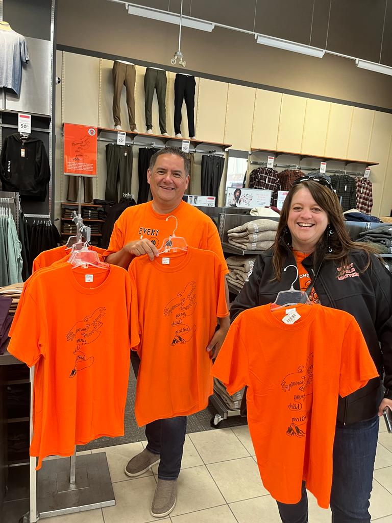 Thanks, @MarksCanada for donating all Orange T-Shirt sales proceeds to OSS and OJP!!!! #OrangeShirtSociety #OrangeShirtDay #EveryChildMatters #TruthAndReconciliation #residentialschoolawareness