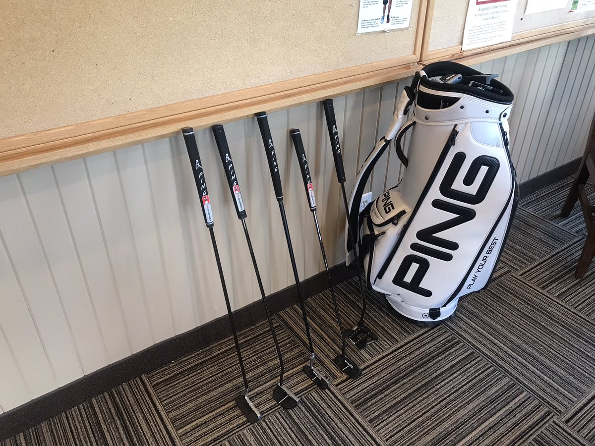 Great day at Burlington GCC with <a href="/pingcanada/">PING Canada</a> @davewaynewilson Adam Vickerman, Nick Athanasopoulos &amp; my traveling partner, <a href="/Going4theGreen/">Robert Thompson</a>. 
Nice to get acquainted with <a href="/PingTour/">PING GOLF</a> 10 new putter models released earlier this week.