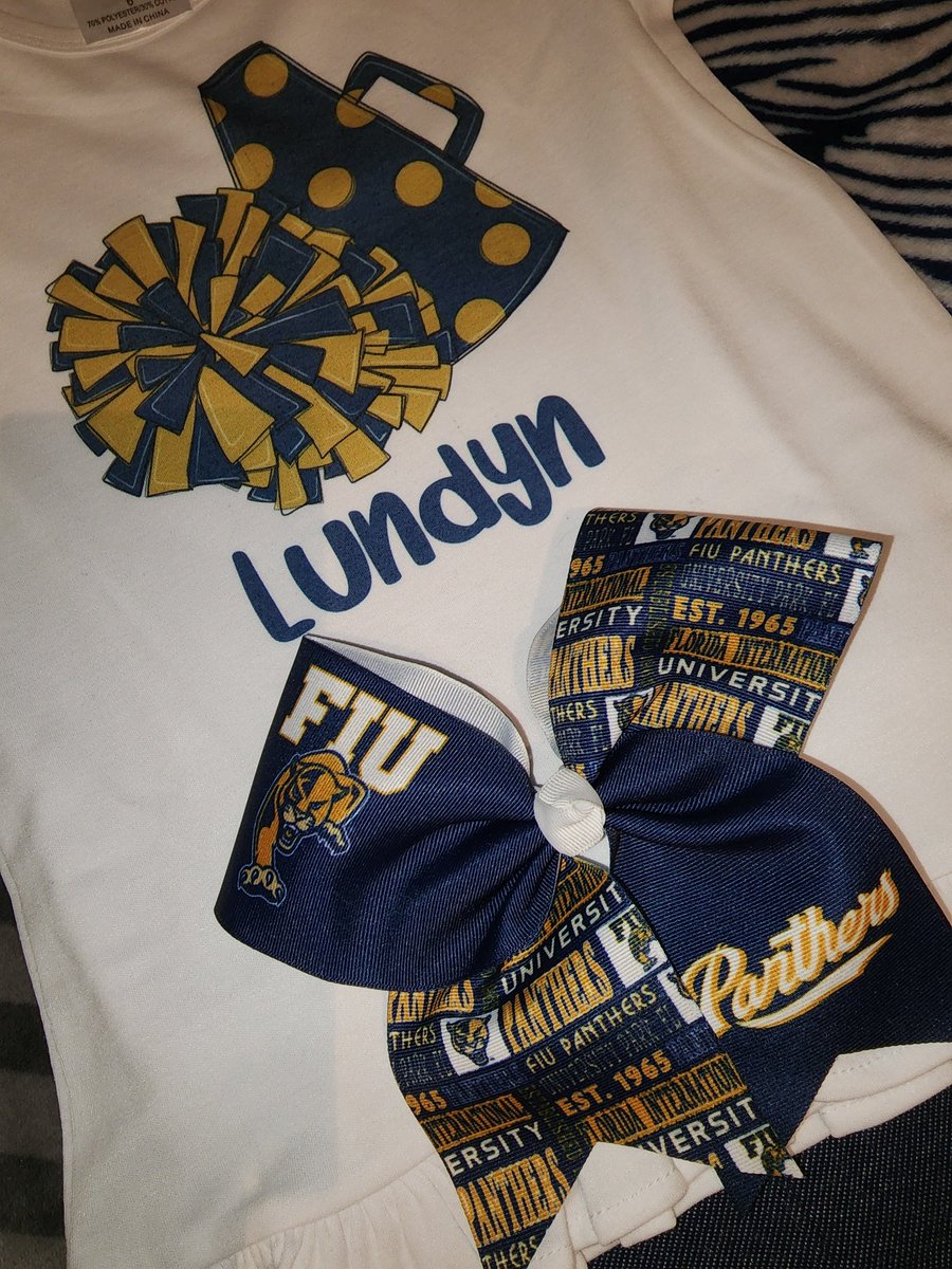 Luvn_My_3's tweet photo. Because it was Football Friday at Caring Hands Prescribed Pediatric Extended Care, LLC!!!!! Even on an off week...we represent big brother and  @FIUFootball!!!!!! #PawsUp #PantherPride #14 #Bracey @FIUAthletics https://t.co/VgTEOQkoPL