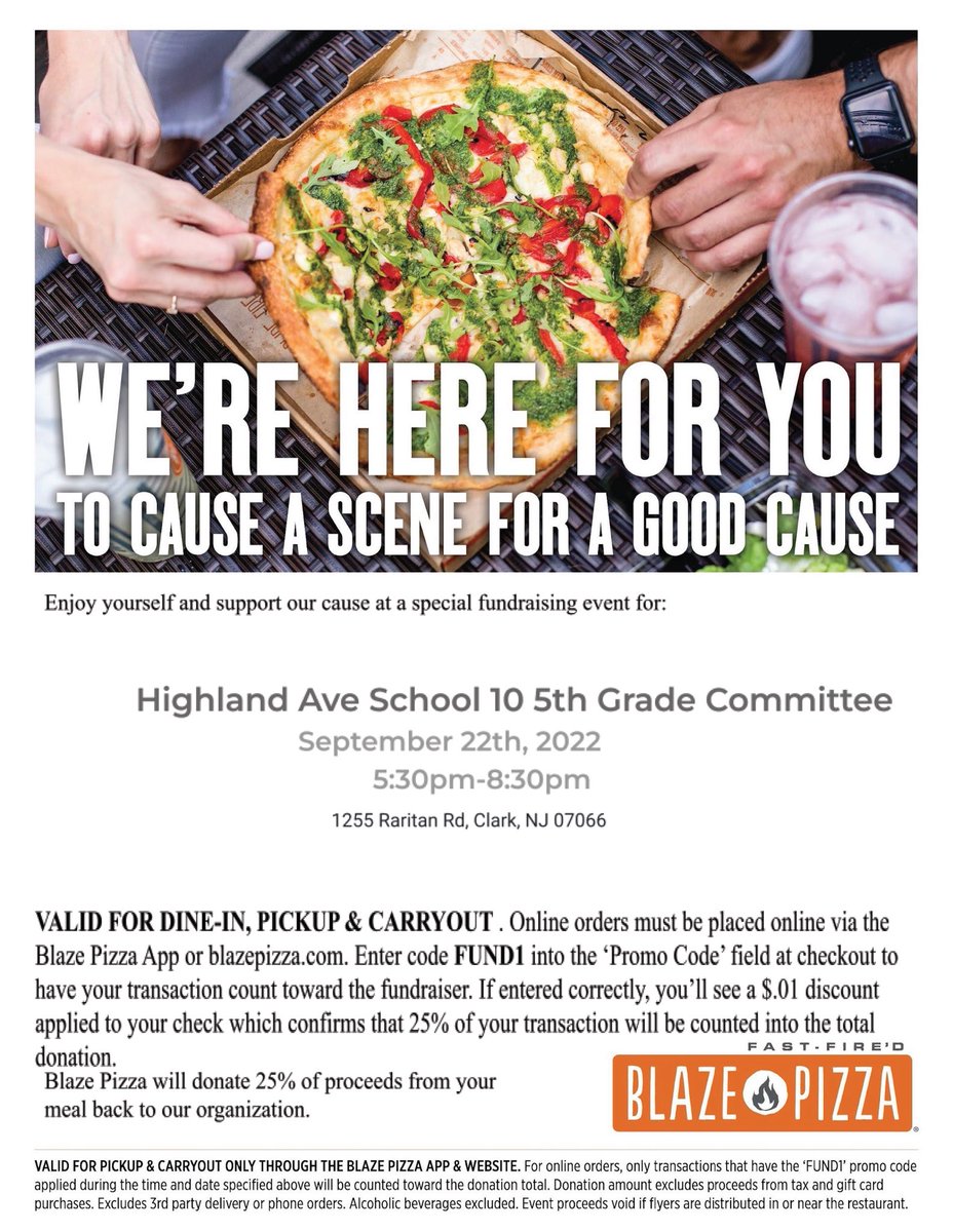 Need a break from the kitchen? 👩‍🍳 How about a pizza night with friends or family? 👨‍👩‍👧‍👦 Come join us next Thursday, September 22, and help support our school and have some delicious pizza! 🍕🍕#WeAreSchool10 #School10Rocks @school10pta