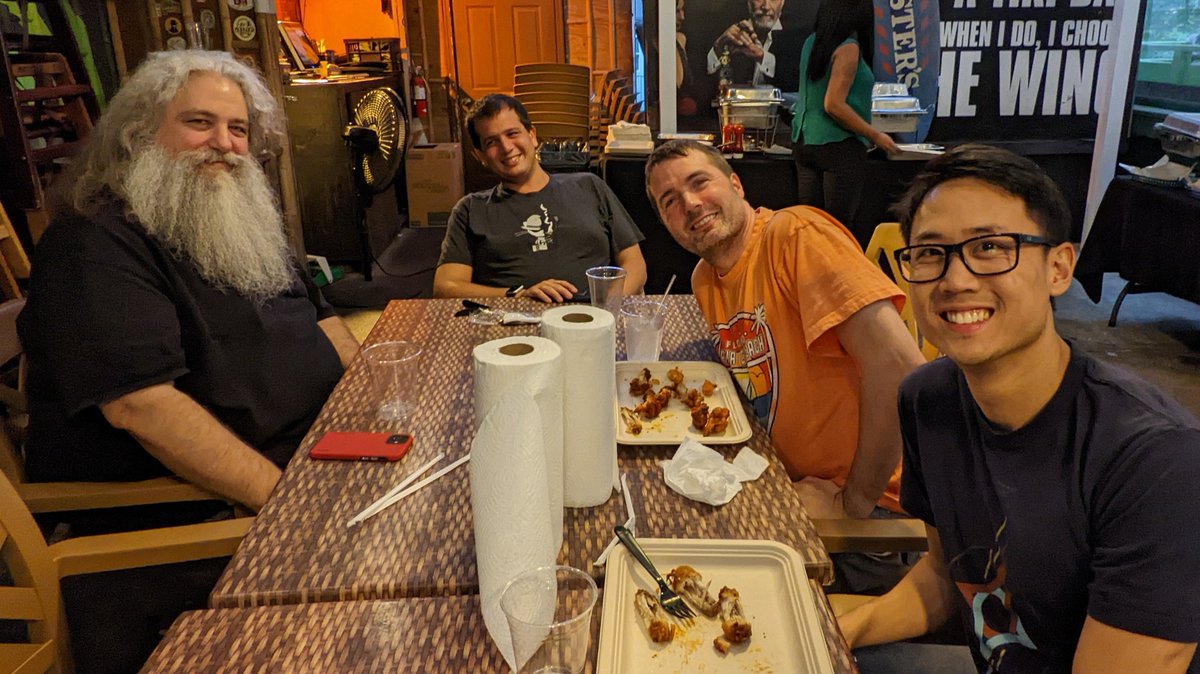 ATLDevCon's tweet photo. At the speakers dinner powering up for tomorrow. #ATLDevCon https://t.co/st7moevJj2