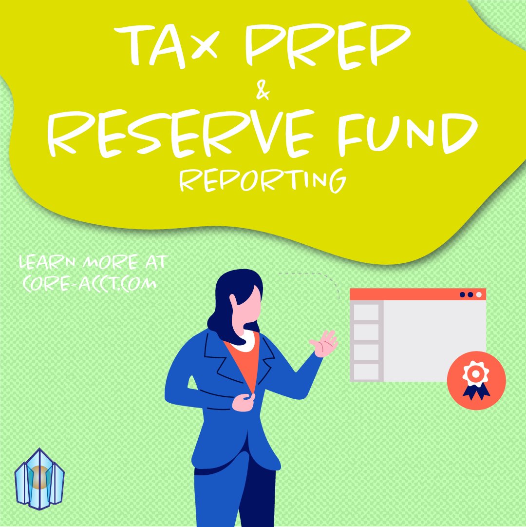Does your homeowners or condominium owners association need tax prep or reserve fund reporting assistance?

We can help!

#taxprep #accounting #reservefund #hoa #coa #CORE