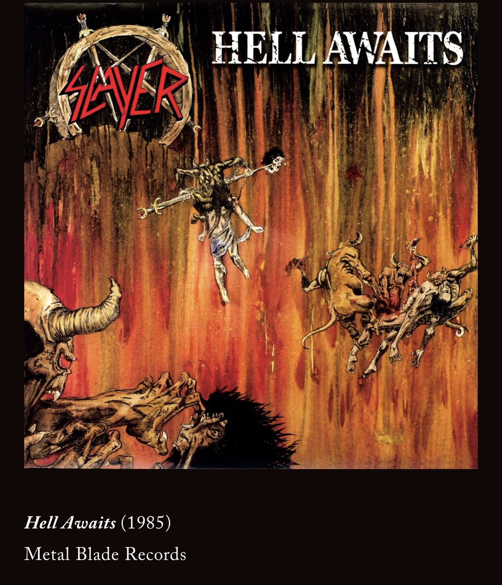 theOTCSlayer's tweet photo. #Slayer #FuckinSlayer #HellAwaits #KillAgain #CryptsOfEternity #AtDawnTheySleep #PraiseOfDeath
1985 Hell Awaits https://t.co/JoaRY4AQ8a