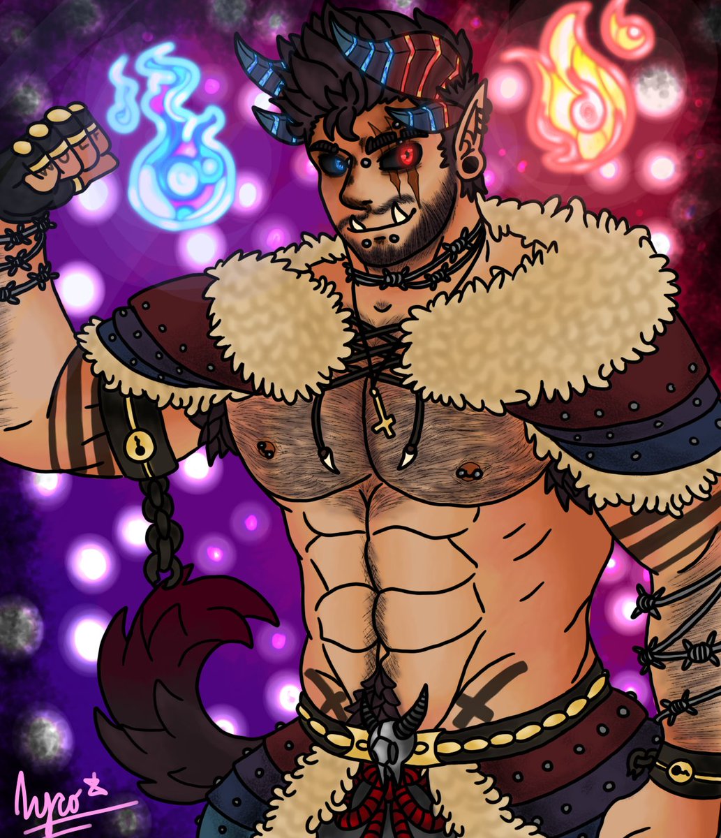 Lyconyn's tweet photo. @Quuynart Howdy is new follower I love your art! 
this is my OC Boi Geralt :3 <3 https://t.co/dF8IBBzXcm