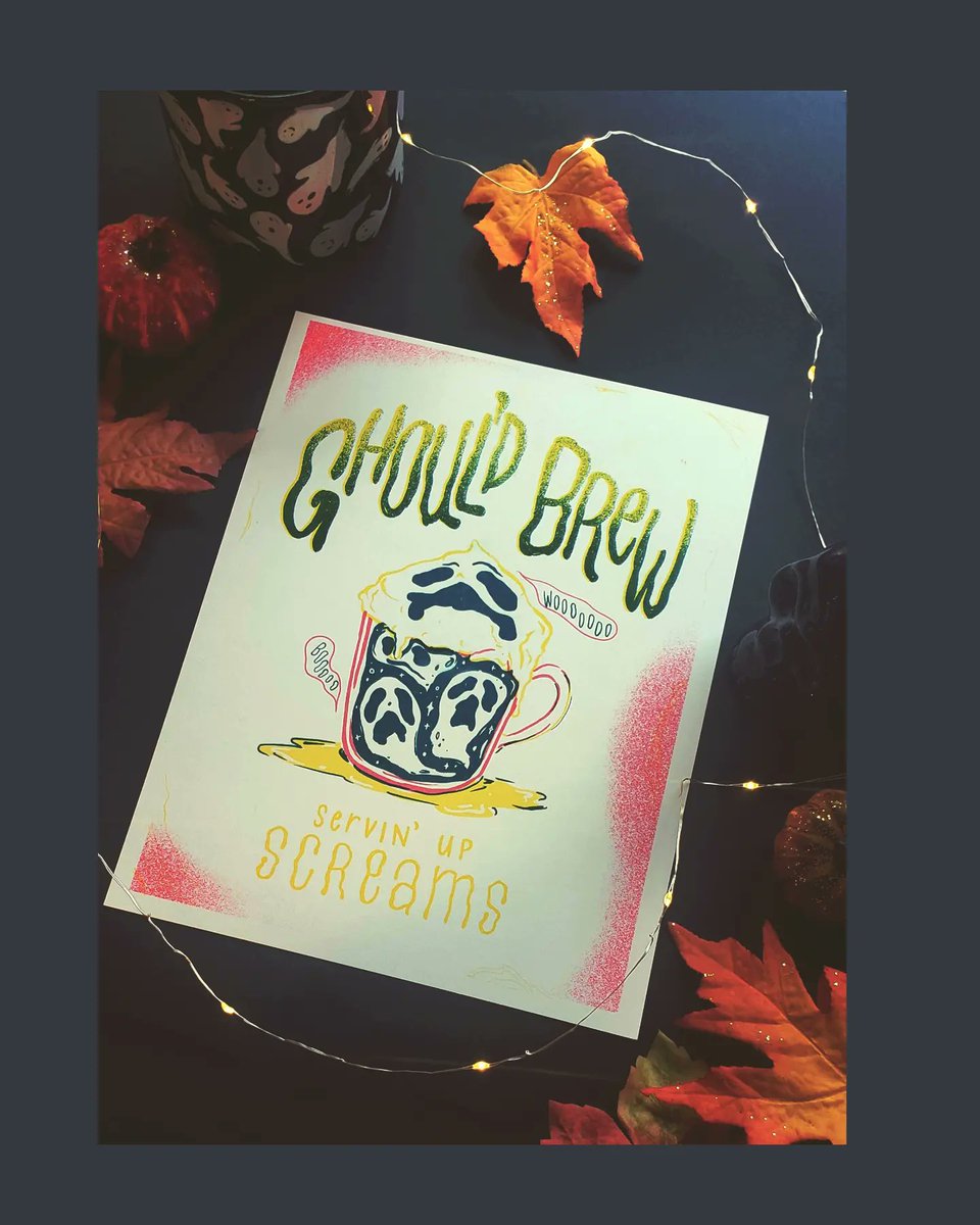 ModEnchantment's tweet photo. 👻 Mini Etsy Shop Update! 🎃
I've added...
1. Ghoul'd Brew Riso Print
2. Digital Skull Bouquet Activity Sheets (example shown in post)
3. Roller Ghost glitter stickers
4. New Lil' Arroz Caldo Sticker
#illustrator #etsyupdate
#artistsontwitter #smallbusiness https://t.co/4tlkhefS22