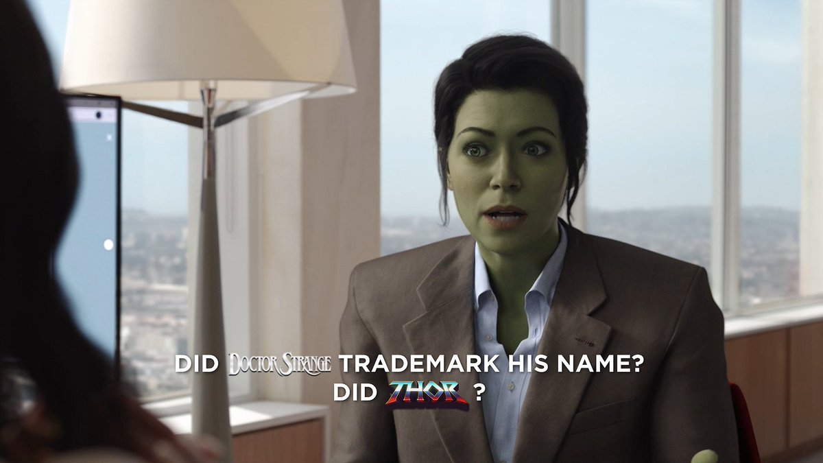 MarvelStudios's tweet photo. *Note to self: trademark pseudonym.

Episode Five of Marvel Studios' #SheHulk: Attorney at Law is now streaming on @DisneyPlus. https://t.co/3YCSjS11ok