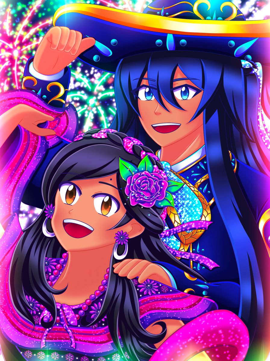 Ana_Can21's tweet photo. 🇲🇽💜¡Feliz día de la Independencia de México!💙🇲🇽
Ana &amp; Nalu celebrating México Independence Day!🥳🇲🇽💚🤍❤️
#IndependenciaDeMexico #VivaMexico #Mexico #HeartCrystal #originalcharacter #ocs https://t.co/baYbgYkeLJ