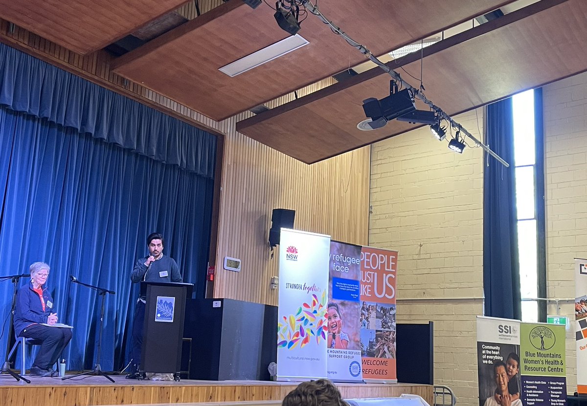 What an uplifting and inspiring keynote by <a href="/ArifHuss/">Arif Hussein</a> @# Rural Australians for Refugees 22 conference # connecting for change <a href="/SSI_tweets/">SSI</a> <a href="/ZakiHaidariAU/">Zaki Haidari</a>