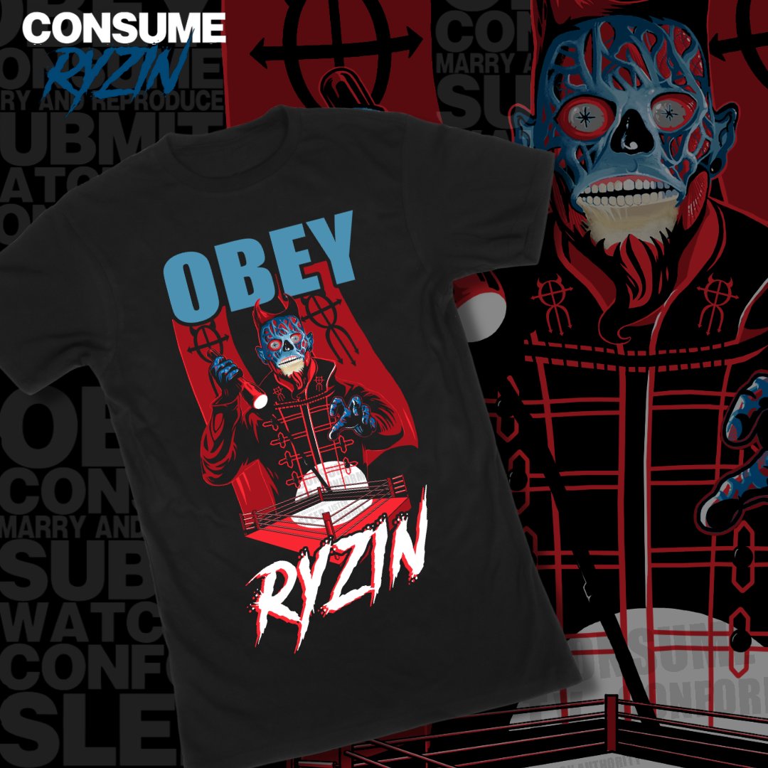 HAILRyzin's tweet photo. #TheyLive... to #OBEY @HAILRYZIN

Life's full of subliminal messages meant to keep the population subdued, #didyouknow most of the social #elite (myself included) are skull-faced aliens bent on world domination? With this shocking discovery, I humbly ask you to #OBEY and #CONSUME https://t.co/E66ildmtEN