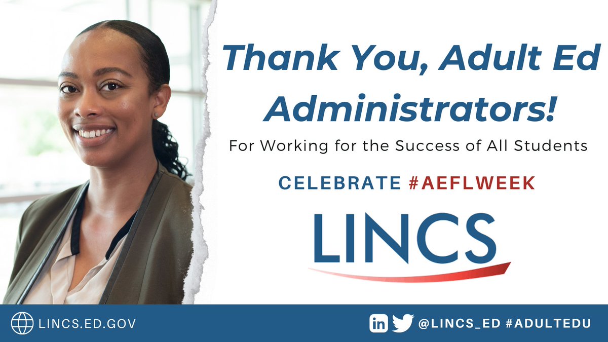 Thank You, #AdultEdu Administrators! #AEFLWeek