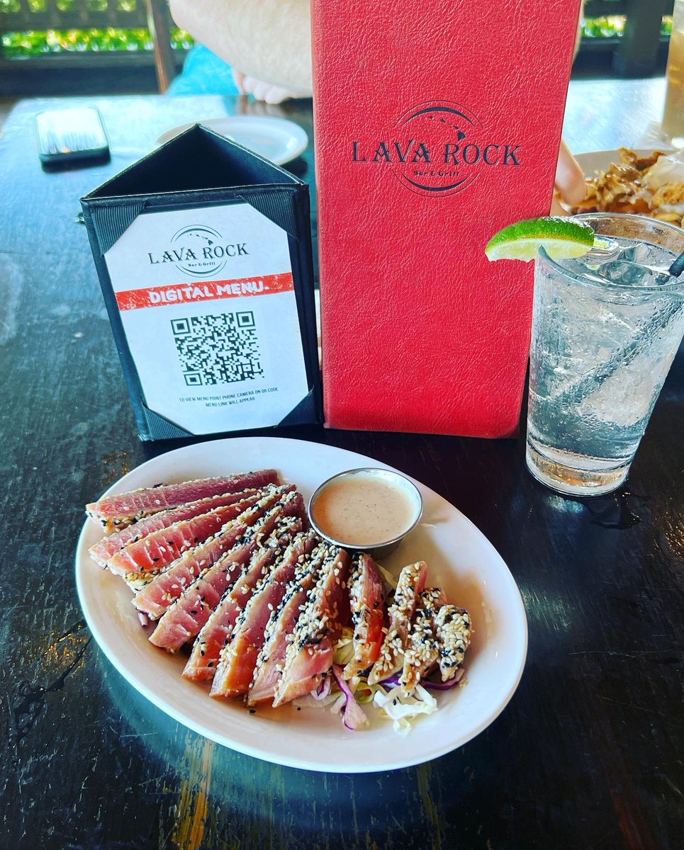 where2consume's tweet photo. Lava Rocks Bar and Grill  Pic 2: Sesame Ahi Tuna. Pic 3: Coconut Shrimp. Pic 4: Mahi Mahi. #where2consume #lavarocksbarandgrill #maui #mauihawaii #hawaii https://t.co/vo3pMt1gnR