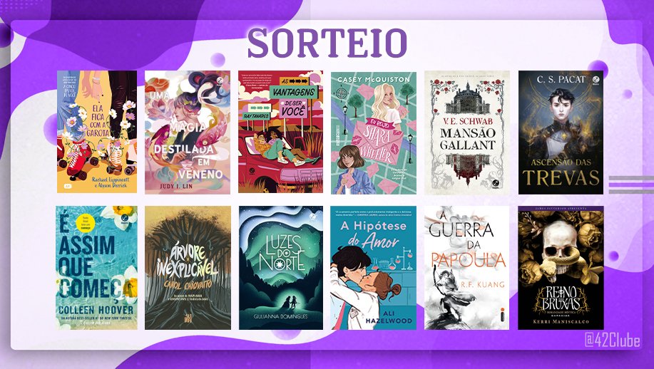 42Clube's tweet photo. ⚡️Sorteio!! 

🏆 Prêmio: 1 livro da seleção ou de valor semelhante!

↪️ Regras:
➠Seguir @42Clube  
➠Dar RT nesse tweet sem citar e pronto!

Encerra: 25/09! Já sabem qual livro vão escolher? Boa sorte a todos! https://t.co/KlBNfRsKOR