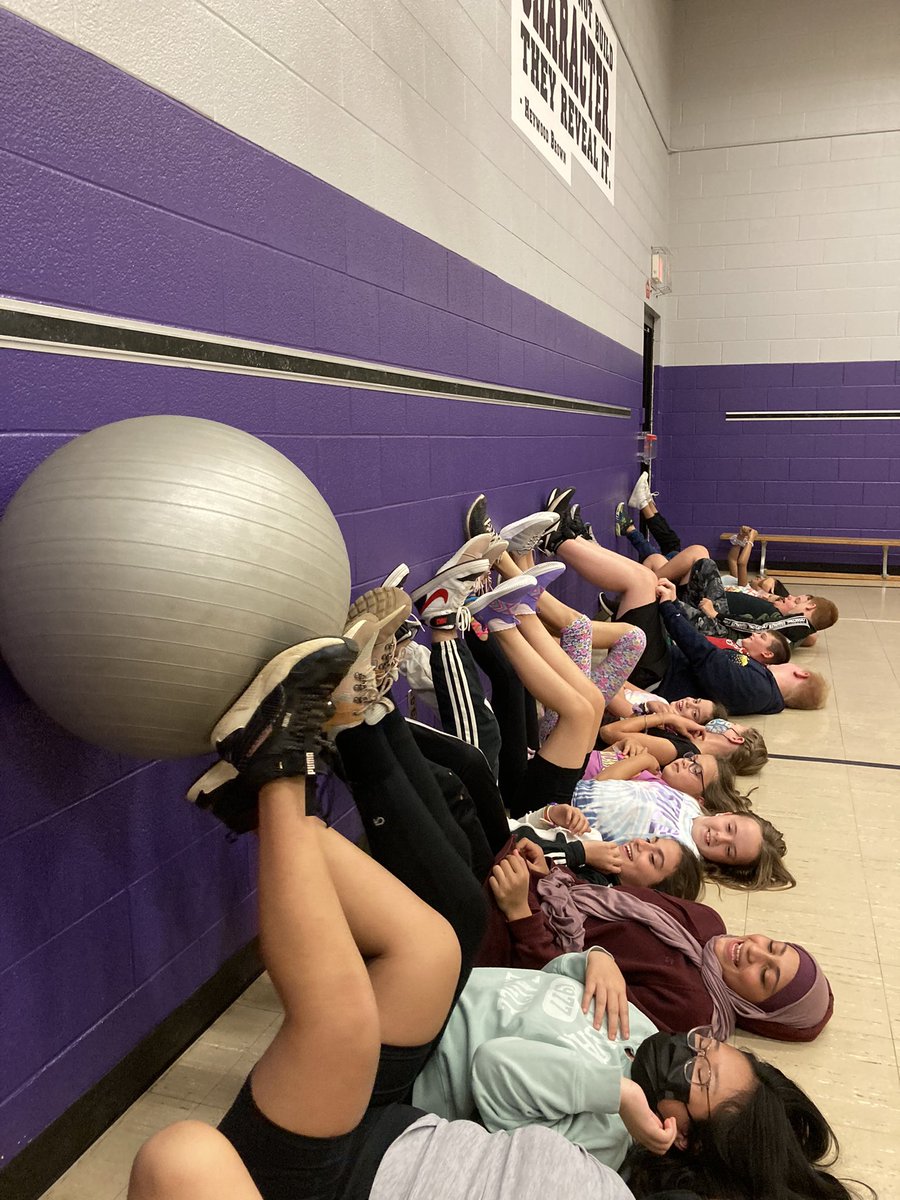 Students were challenged to move the balls down the line using just their feet. Can you say teamwork?<a href="/mckwrdsb/">Mackenzie King PS</a>