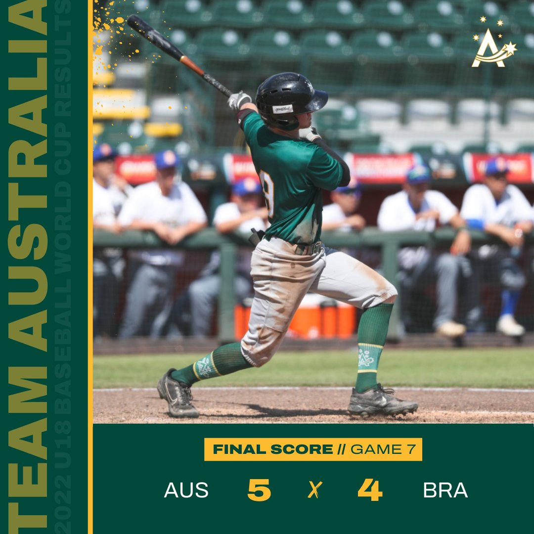 Team Australia Brazil Came Within One Strike From A Win But Team Australia Tied The Game In The Seventh With Their First Hit And Went On To Win 5 4 In