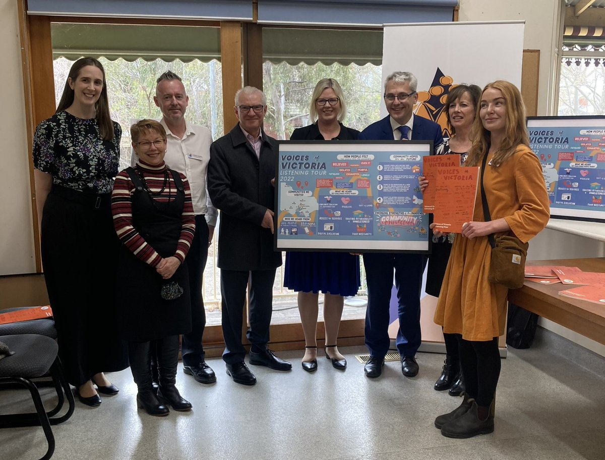 Emma King (@emmakingvic) on Twitter photo Thrilled to launch the <a href="/VCOSS/">VCOSS</a> Voices of Victoria report. Weāve spoken to hundreds of Victorians about how they are faring and their aspirations for the future. A huge thanks to <a href="/DannyPearsonMP/">Danny Pearson MP</a> for launching the report and to <a href="/nhousesvic/">Neighbourhood Houses Victoria</a> who worked with us. Thrilled to launch the <a href="/VCOSS/">VCOSS</a> Voices of Victoria report. Weāve spoken to hundreds of Victorians about how they are faring and their aspirations for the future. A huge thanks to <a href="/DannyPearsonMP/">Danny Pearson MP</a> for launching the report and to <a href="/nhousesvic/">Neighbourhood Houses Victoria</a> who worked with us.