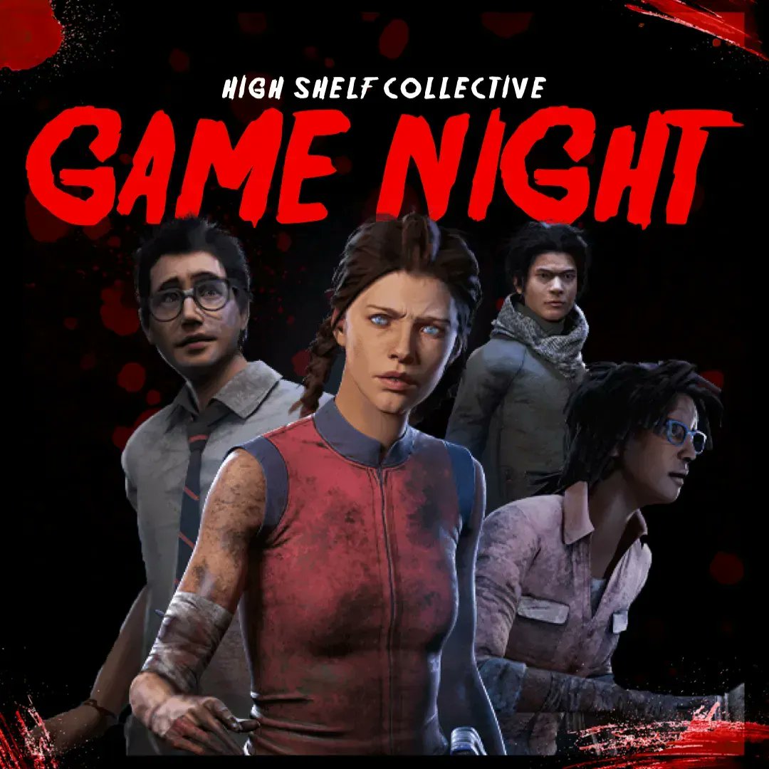 HighShelfCLTV's tweet photo. π¨ ONE HOUR until #HSCGameNight begins! To celebrate the near arrival of spooky month, we're playing some #DeadByDaylight & would love for you to come scream with us! #videogames
Answer this: Killer or Survivor main?
We will be LIVE soon on #Twitch: https://t.co/bgSWUgCSQO https://t.co/EW3nQj05Hj