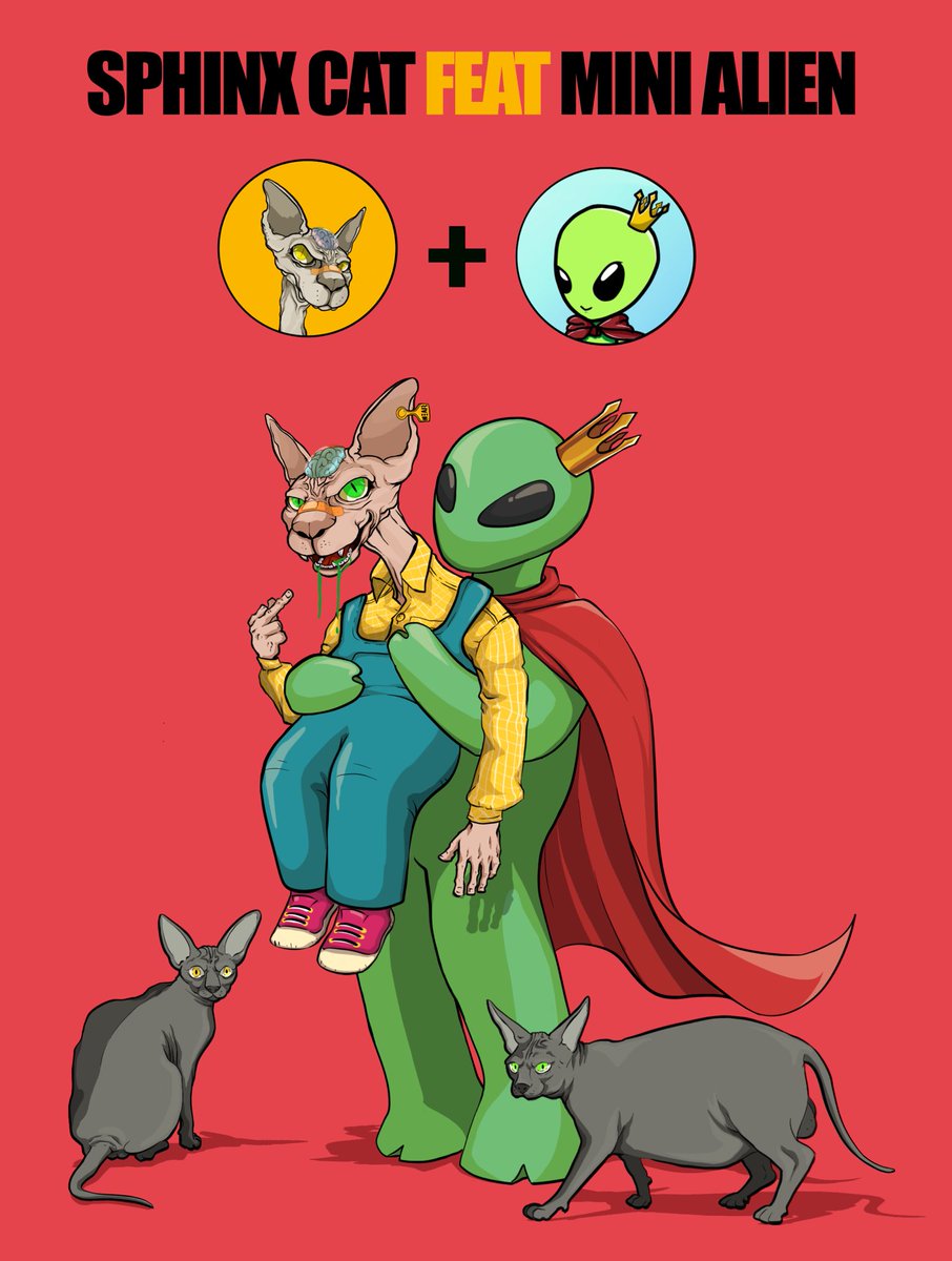 🔥SPHINX CAT (UP DATE)🔥

SPHINX CAT + MINI ALIEN

17.00 PM. PARAS

paras.id/ungung.near/cr…

#nftcollectors #NFTCommunity #NFTCommuntiy #NFTdrop