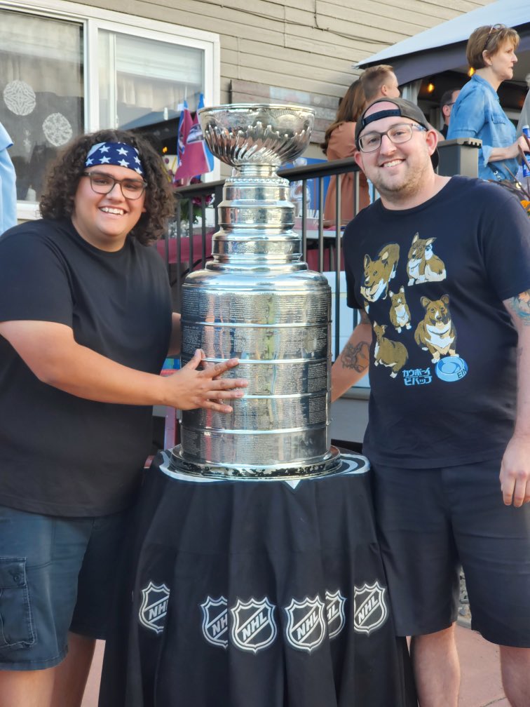 ThePonchoPunch's tweet photo. Took a couple photos with the Stanley Cup today. Surreal. #GoAvsGo https://t.co/zJidezUzWM