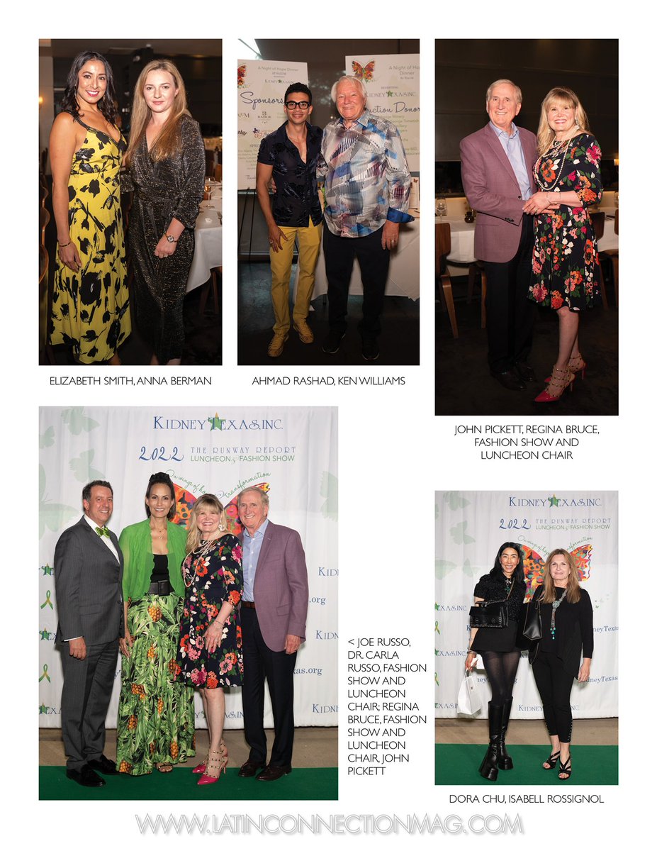 LatinConnection's tweet image. Kidney Texas, Inc Celebrating It’s 23rd Year. The Runway Report 2022 Luncheon and Fashion Show. LatinConnectionMag.com