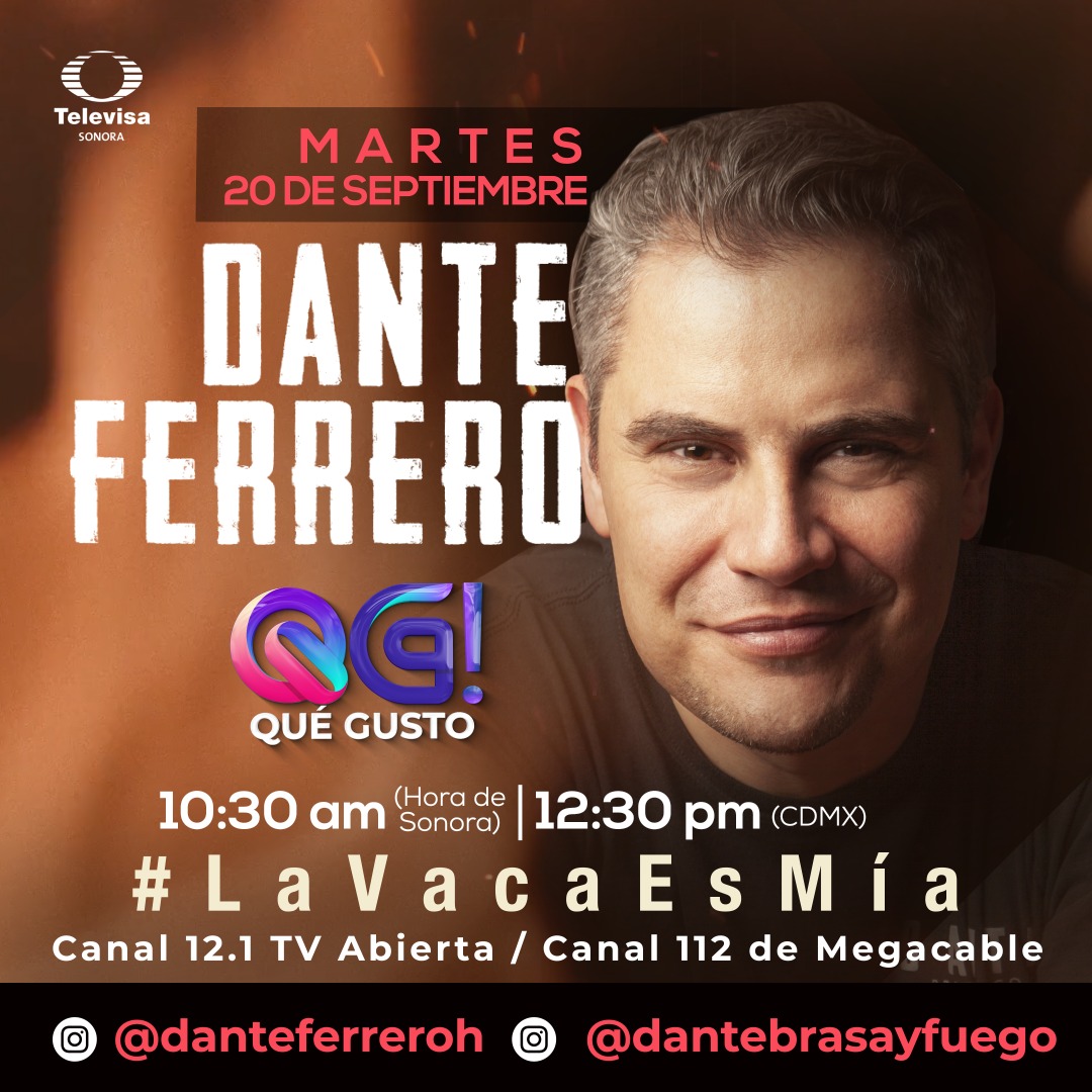 Este martes no te pierdas la participación del Chef <a href="/DanteFerreroH/">Dante Ferrero H</a> en el programa <a href="/quegustotv/">QUÉ GUSTO!</a>. 🐄🔥