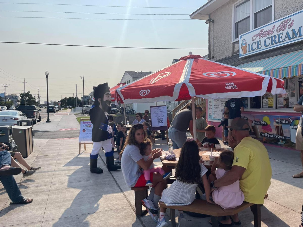 GlennGRobbins's tweet photo. Friday night fun! First PTA fundraiser was a success, our awesome staff provided scoops of 🍦 and Bucky was once again a hit with our scholars and families. Another positive is the suit is also a quick way to lose weight🤣 #BrigStrong #commUNITY #kidsdeserveit #allpartofthejob https://t.co/OQoeK5aNPr