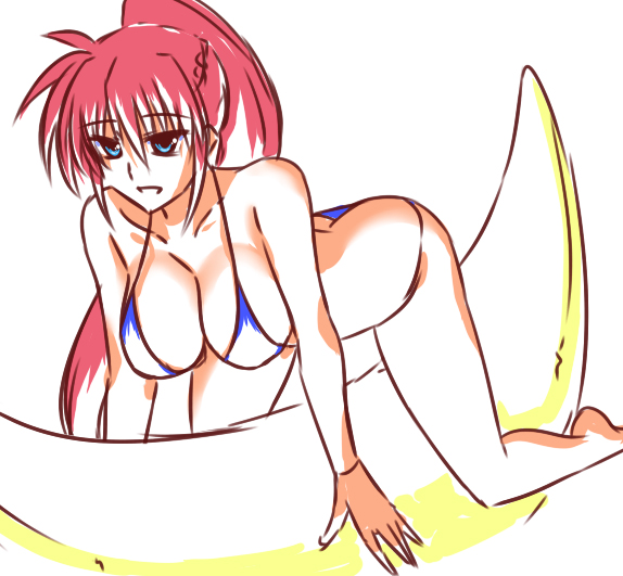 光るバナナにのって遊ぶシグナム姐さん 