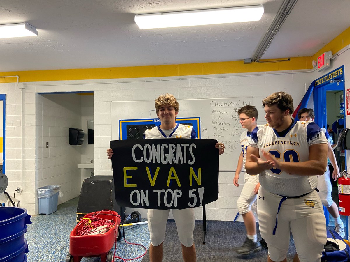 Congrats to Evan Beacher on making top 5!!