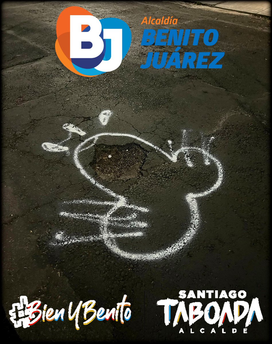 pitobaches's tweet photo. @PatriciaAlfaro @PoderAG_BJ @liverpoolmexico @STaboadaMx @AccionesBJ @BJAlcaldia @velocipedocdmx @VillaDeCortesBJ @VecinosRTyMP @Peaton_no @Delvalle_Quejas @marianagc Igual a @marianagc le guste mi arte urbano como le gusta al niñito Taboada  🥰😂 https://t.co/4px7JQK2Dh