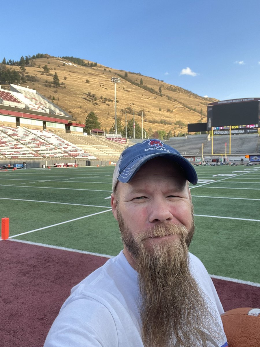 It’s a good day when you get to coach football in this stadium. #hsfootball #8man #griz #missoula