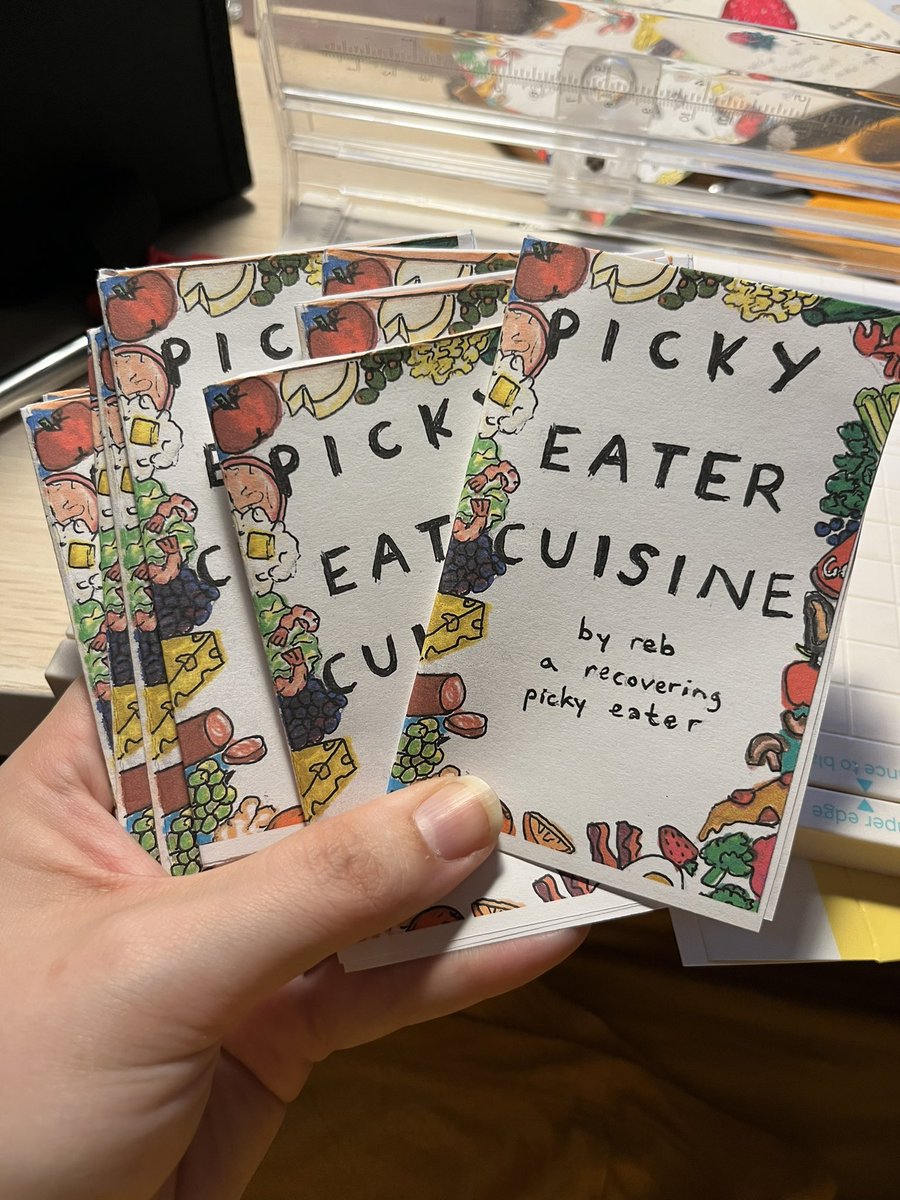 rebovva's tweet photo. Eep I’m gonna be @SPXcomics tomorrow (not tabling, just walkin’ around) and decided to finish and make some copies of my first ever zine 🥰🙈 We’ll see if I actually have the guts to try and trade for anyone’s lol. Looking forward to seeing you if you’re there!!!! https://t.co/qncuN7LwRQ