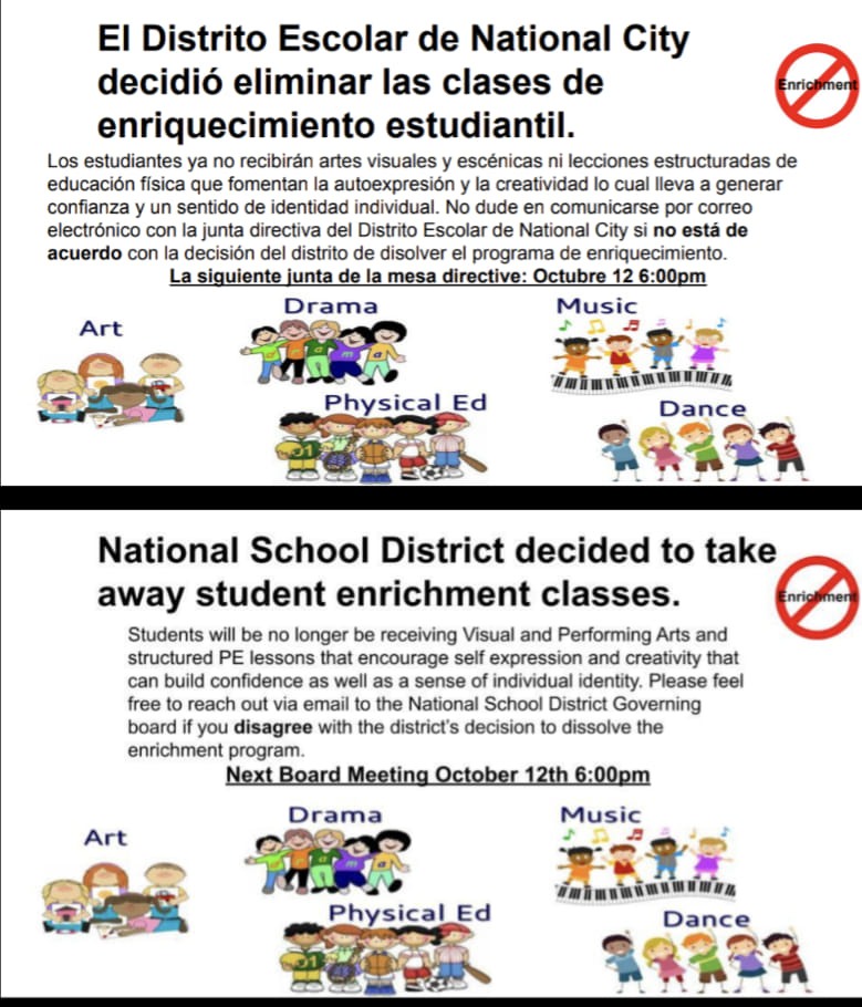 NCETAEDU's tweet photo. NCETA members, families, and community members, mark your calendar to join us at the October 12th School Board meeting. Arts &amp; PE education and Special Ed students need our support #NoValueAdded #WeAreCTA #IamNCETA #SPEDmatters #everyonebelongs https://t.co/Y1ShmIqRmH