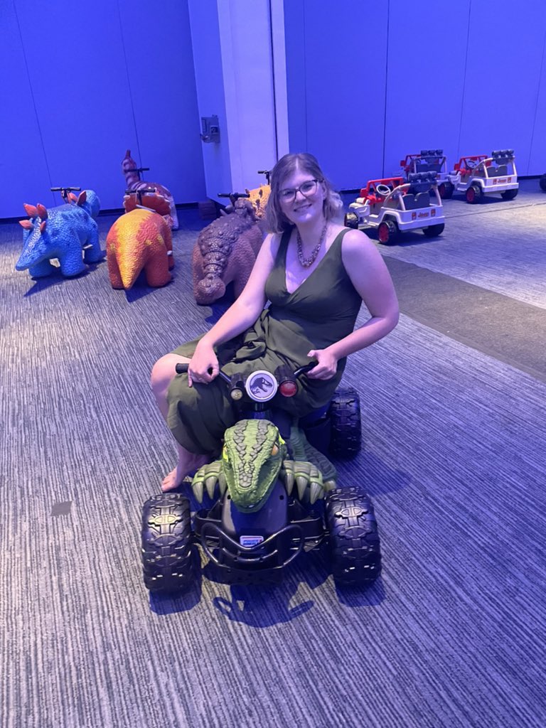JGrzelewski's tweet photo. Ok the Dino room is actually the best part of #autoprom https://t.co/cG3bu0vwWG