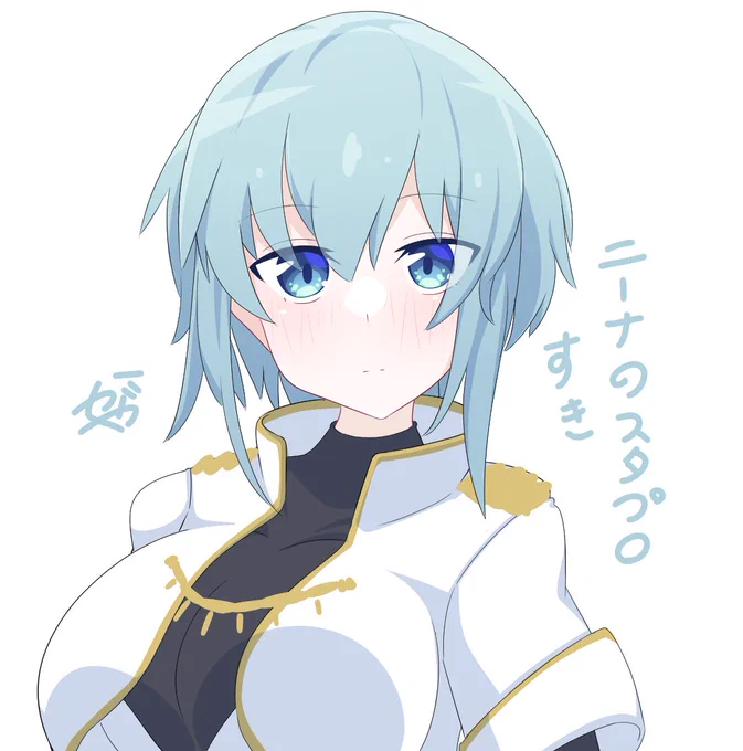 お顔可愛く描けたからアップでも見て 