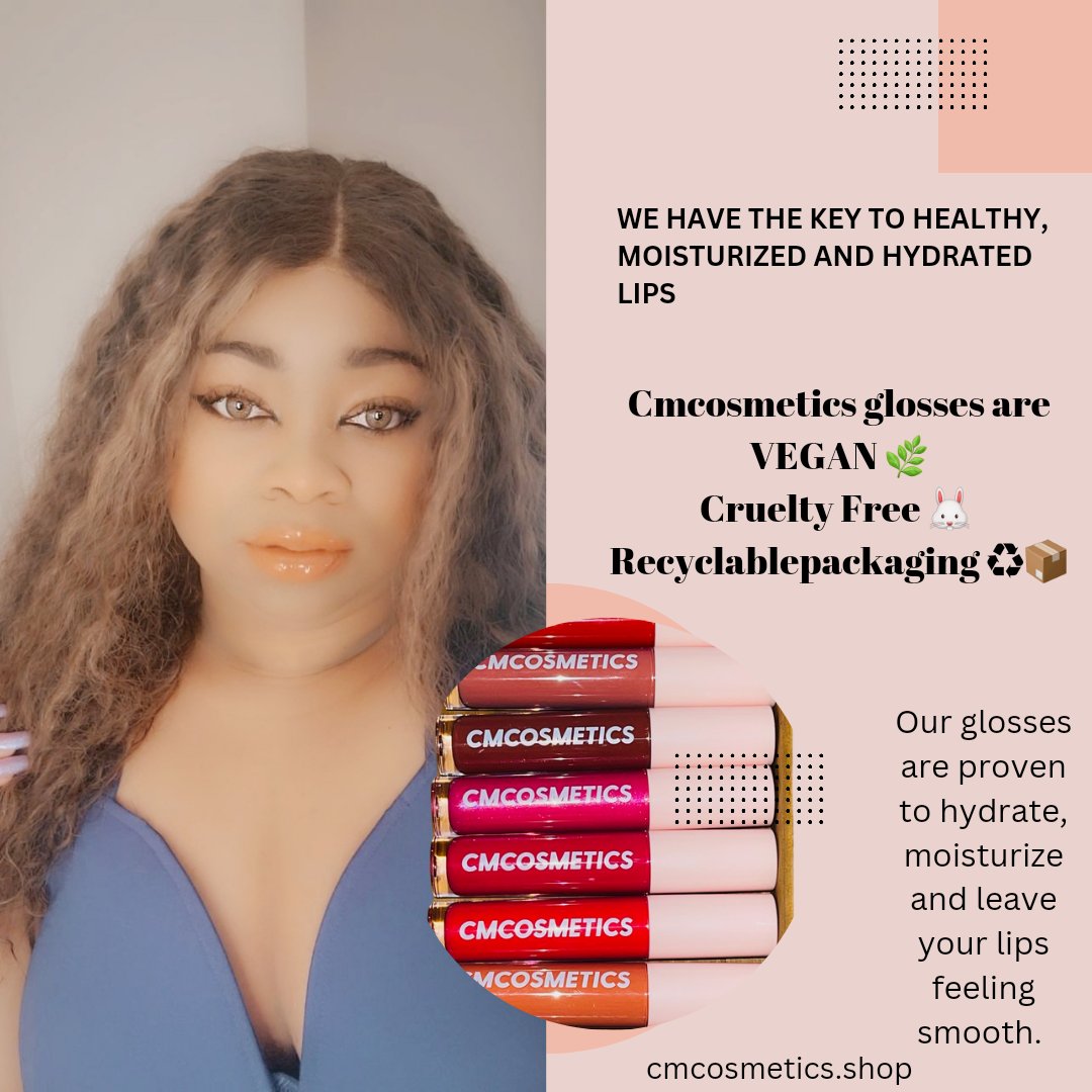 NotSoBasicByCM's tweet image. Don't neglect your lips!

Cmcosmetics glosses are proven to be hydrating,  moisturizing and leaves your lips feeling smooth. If you want healthy lips this fall/winter then using our vegan, cruelty free glosses is the key!