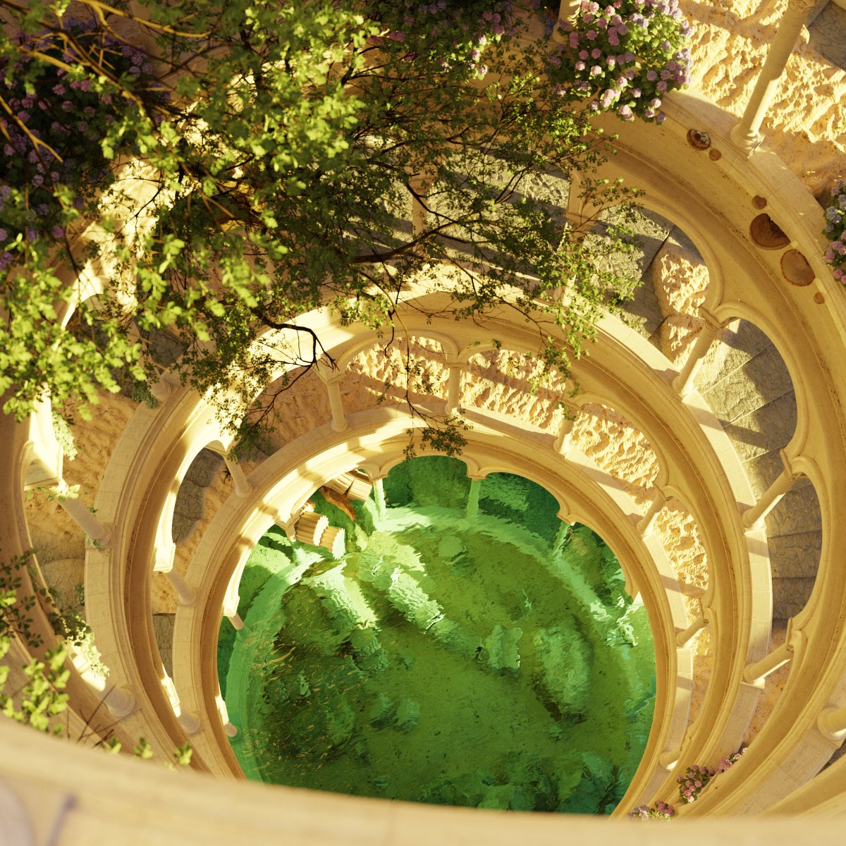 최근에 블렌더로 만들었어요! 🏖 #Blender3d