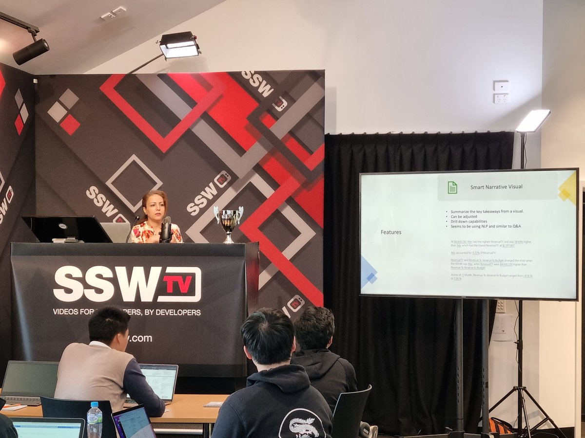 jernej_kavka's tweet photo. Kicking off AI/ML in Power Bi by @SomyAyazi at @AIHackDay! 📊🤖
@SSW_TV https://t.co/nkBRjJW5U5