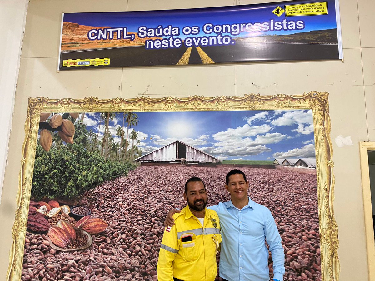 CNTTLOFICIAL's tweet photo. 🏍️🚦🚧O presidente da CNTTL, Paulinho, está participando do 4º Congresso e Seminário Estadual de Formação dos agentes de trânsito, que acontece na cidade de Ilhéus. O evento é promovido pelo Sindatran-BA. #agentedetransito #transporte #cnttl #transito #cnttl #segurança #Bahia https://t.co/yWbABdKYfb