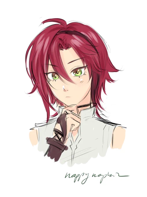 Recently started playing Genshin and this boi is pretty cute so I doodled him#GenshinImpact #原神 #Heizou #平蔵 