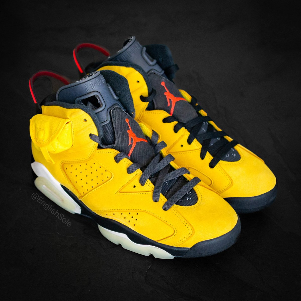 sneakerfiles's tweet image. Detailed Look at the Travis Scott x Air Jordan 6 ‘Yellow’ sneakerfiles.com/travis-scott-a…