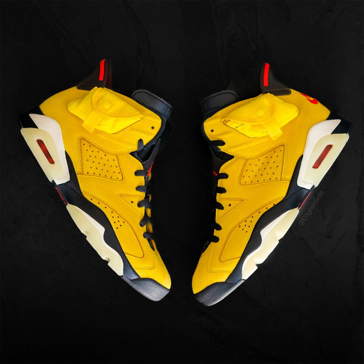 sneakerfiles's tweet image. Detailed Look at the Travis Scott x Air Jordan 6 ‘Yellow’ sneakerfiles.com/travis-scott-a…