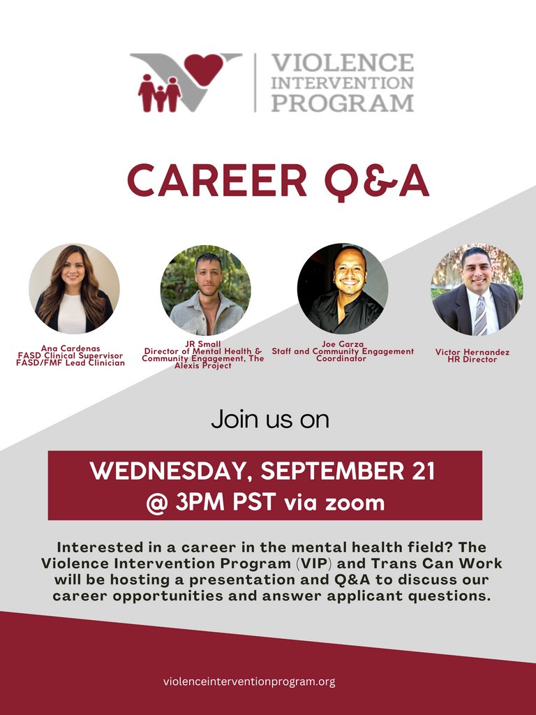 HAPPENING THIS WEDNESDAY at 3 PM PST!

Learn more about potential opportunities at @vip_cares. Save your spot today! https://t.co/nTZRv24Z5a