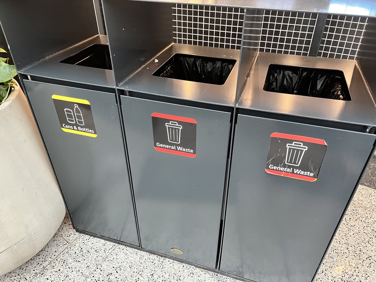 SamLudolf's tweet photo. Come on Sydney airport - better recycling needed. https://t.co/M1EWszMJuI