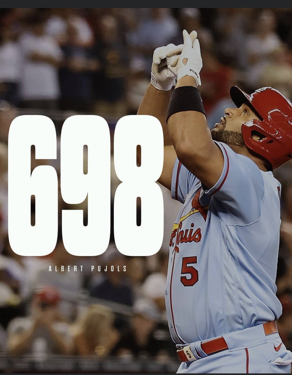 mateoreyes1326's tweet photo. Albert Pujols conecta su jonrón número 698 para empatar el juego (video) https://t.co/SZ8ITDkRgR https://t.co/WFr2stDSqI