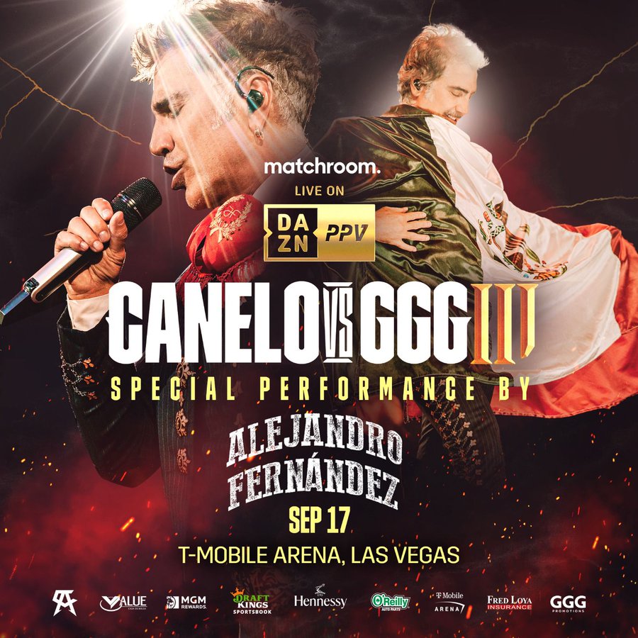 Alejandro Fernández acompañará a Canelo Álvarez rumbo al cuadrilátero para  pelea vs Golovkin - Infobae