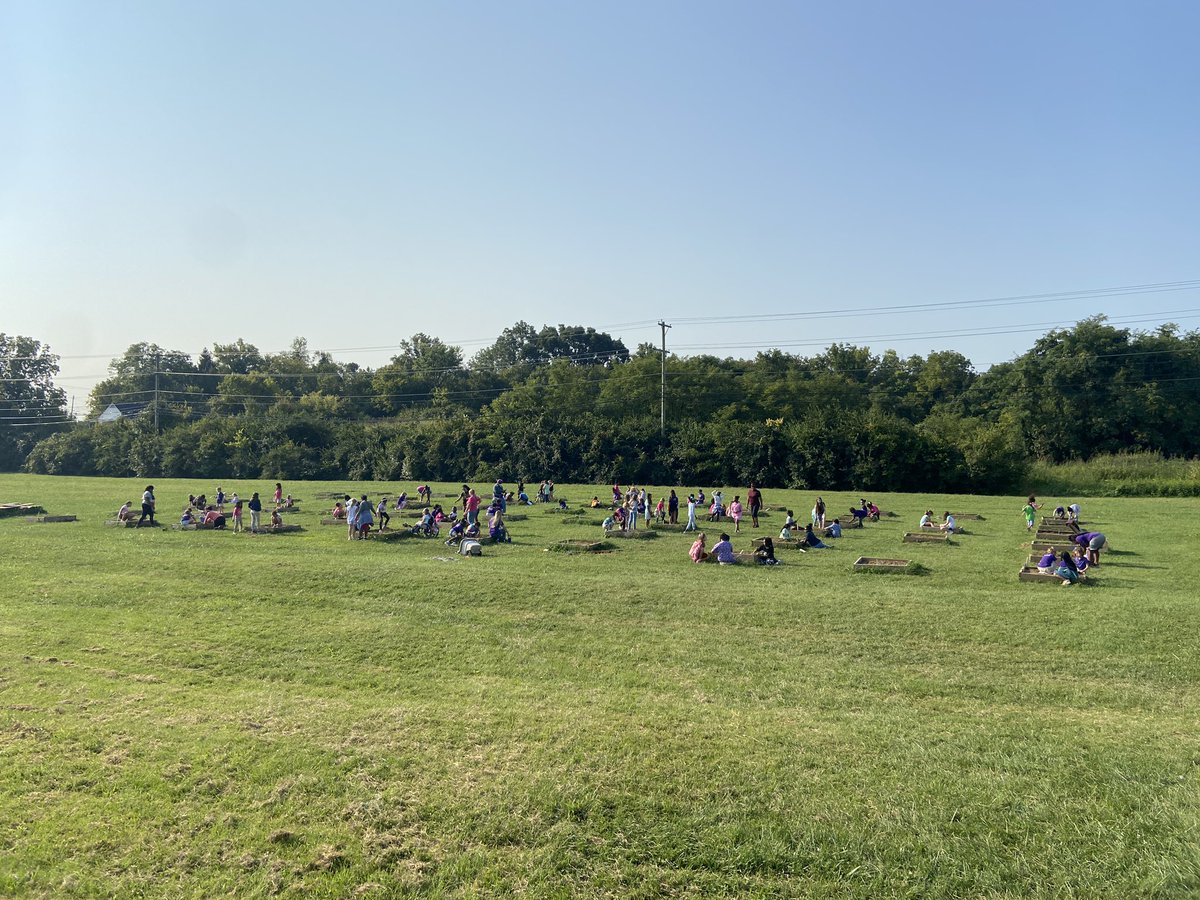 MrsJacobs79's tweet photo. How do you know you are right where you need to be? For me it is looking out at our raised garden bed field and seeing scholars, educators, and our partners #seedleaf, working together to engage with nature in a way that is both humbling and satisfying to the soul. https://t.co/Z6Cc1cuRlT