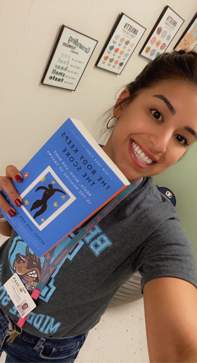 Yay for new books! Thank you to Mrs. Cabrera for purchasing “The Body Keeps The Score” for the Counseling Department! 🙏🏼💙<a href="/counseling_misd/">McAllen ISD Counseling Department</a> #AlwaysLearning