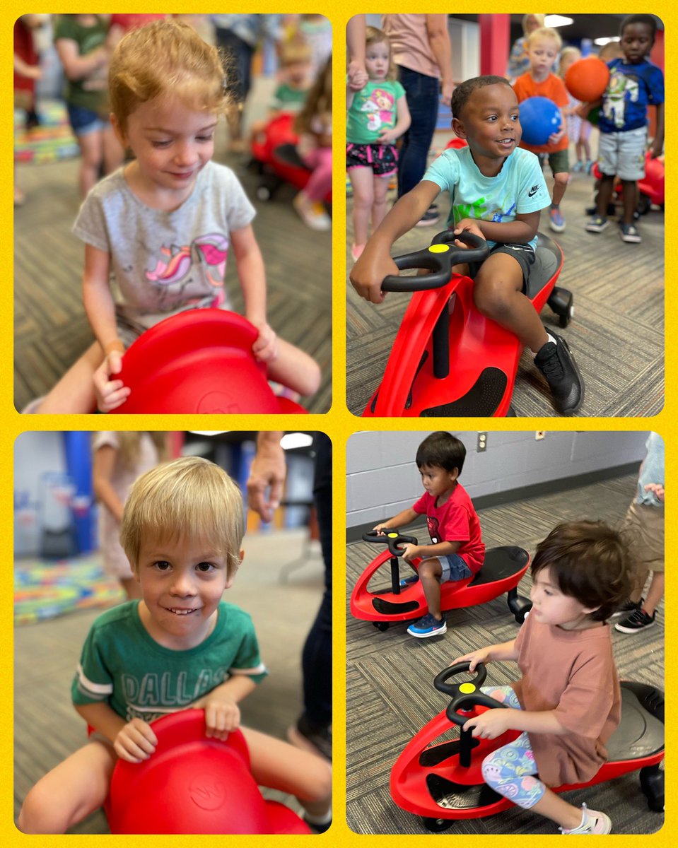 Our Little Stingers were so excited to see their new cars, basketball hoops, sandboxes, and balls. They will have so much fun! Thank you to the Bargain Box for their generosity! ❤️ <a href="/OCSD1/">Okaloosa Schools</a>