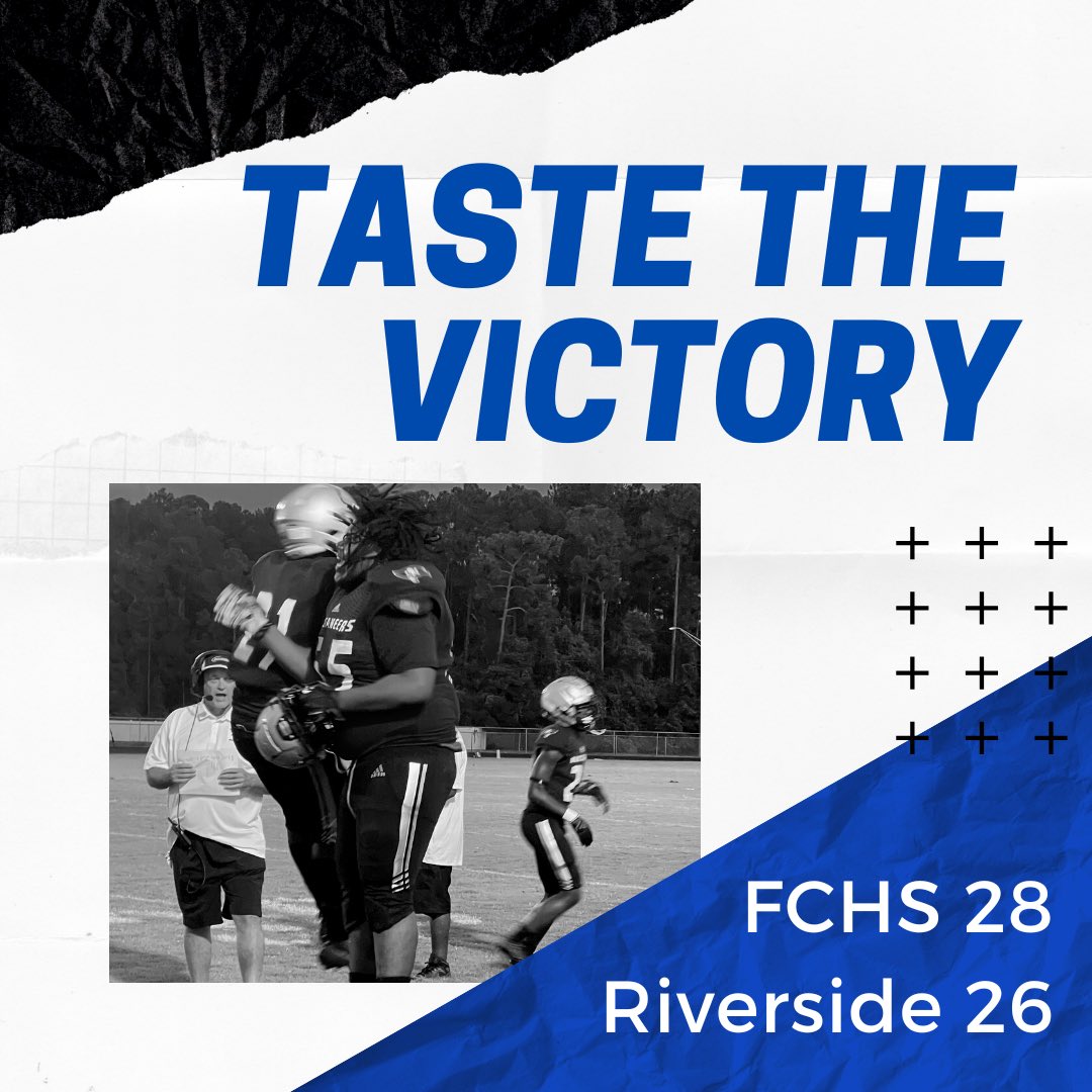 🏈🏴‍☠️TASTE THE VICTORY🏴‍☠️🏈 Your Bucs take a 28-26 victory over Riverside tonight! Way to go, Bucs ⚓️ #2inarow #winnerwinner #tastethevictory #fchs #fridaynightlights #highschoolfootball #bucnation #bucpride #fcbuccaneers #waytogo #victoryfriday